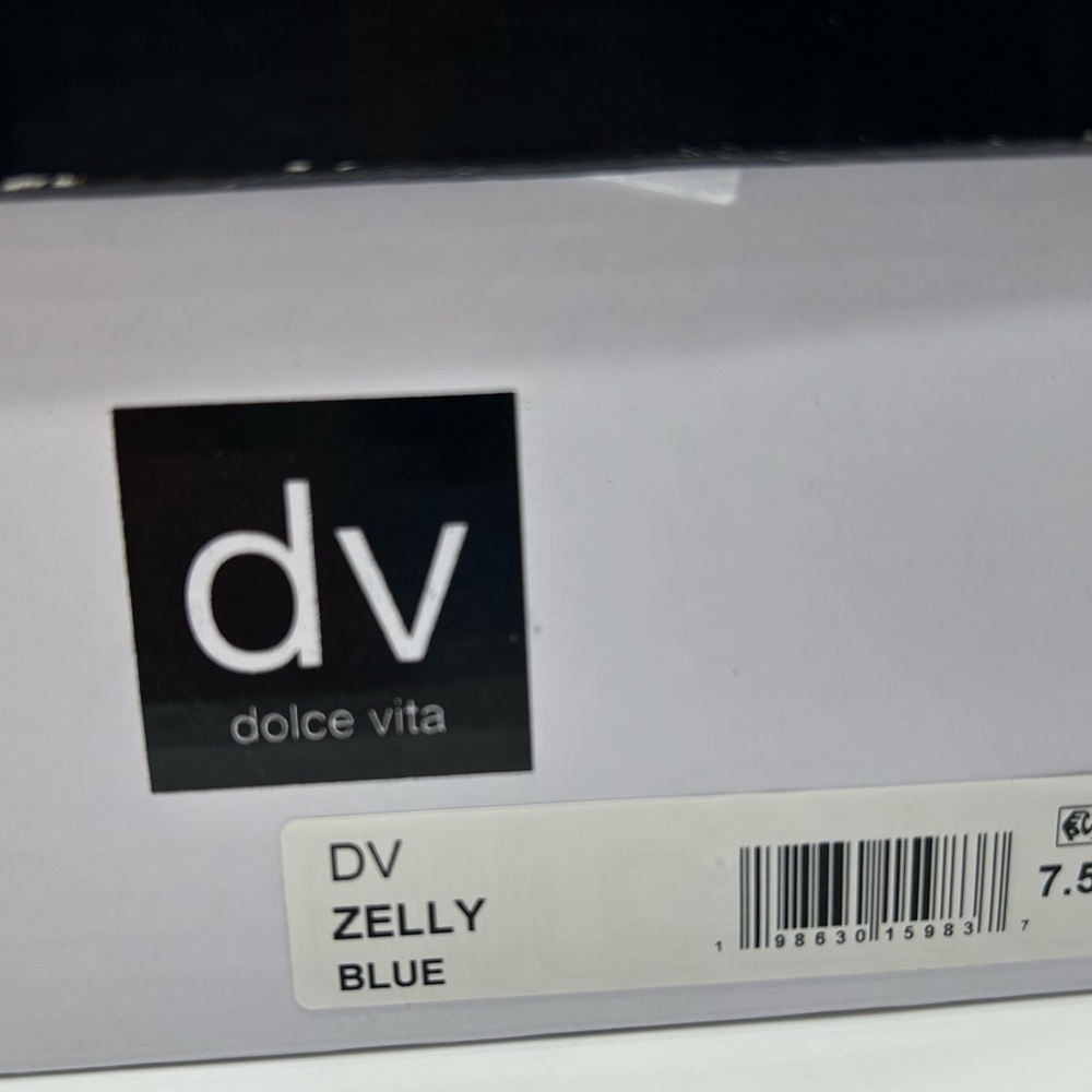 Dolce Vita Zelly Blue Floral Strappy Mule Heels | Size 7.5 | New With Box - Picture 9 of 9